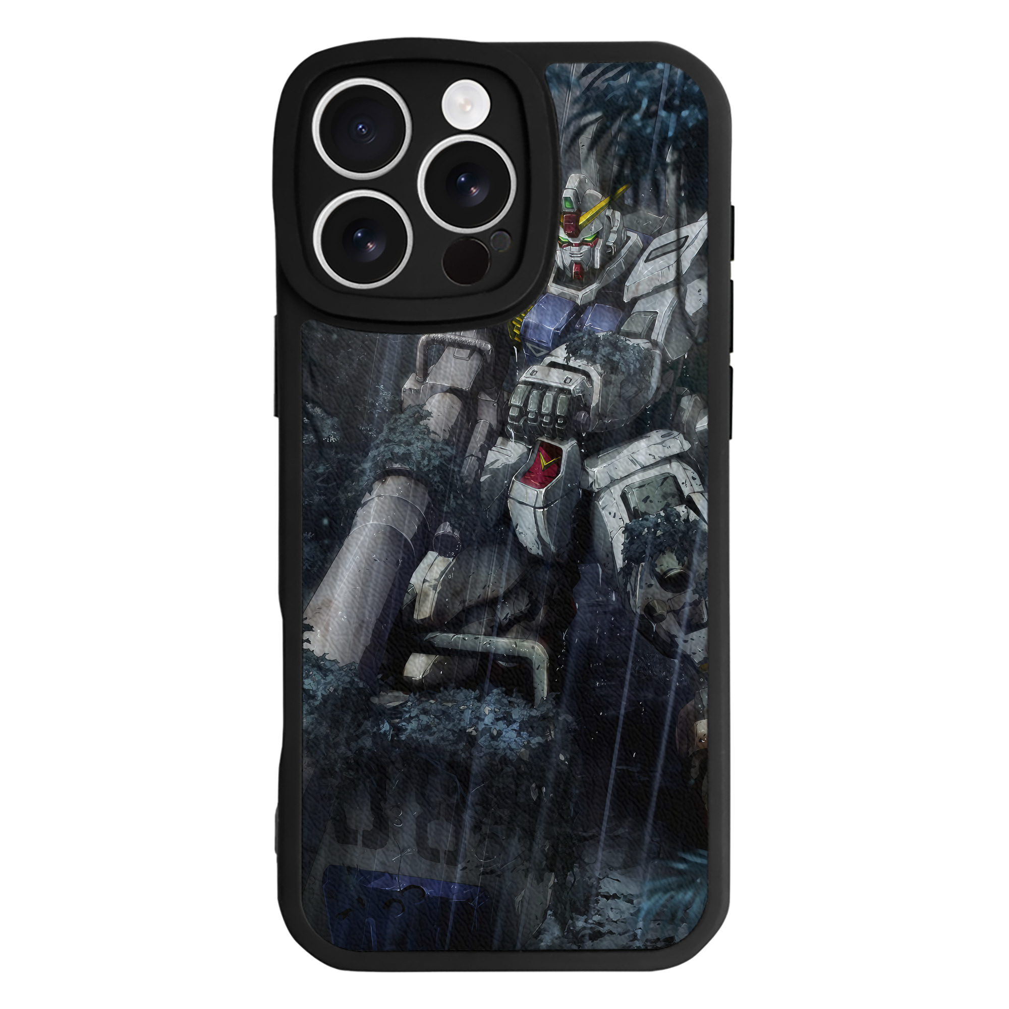 （画像用） 機動戦士ガンダム Mobile Suit Gundam 【iPhone 16シリーズ対応】シリコンスマホケース（レザー調） 材質：シリコン